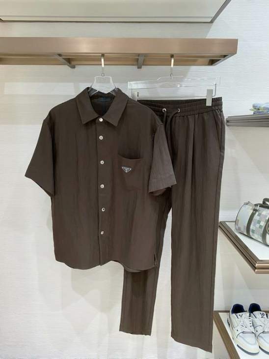 Picture of Prada Shirt Pant Suits _SKUPradaM-3XLxetr31624404